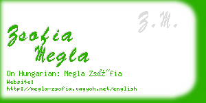 zsofia megla business card